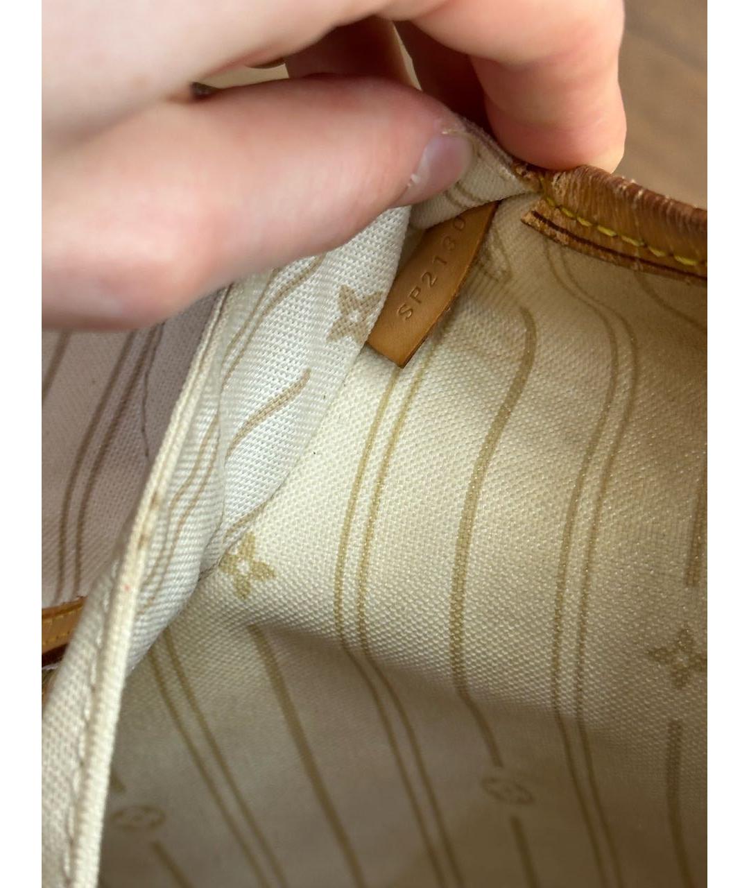 LOUIS VUITTON Бежевая сумка тоут, фото 5