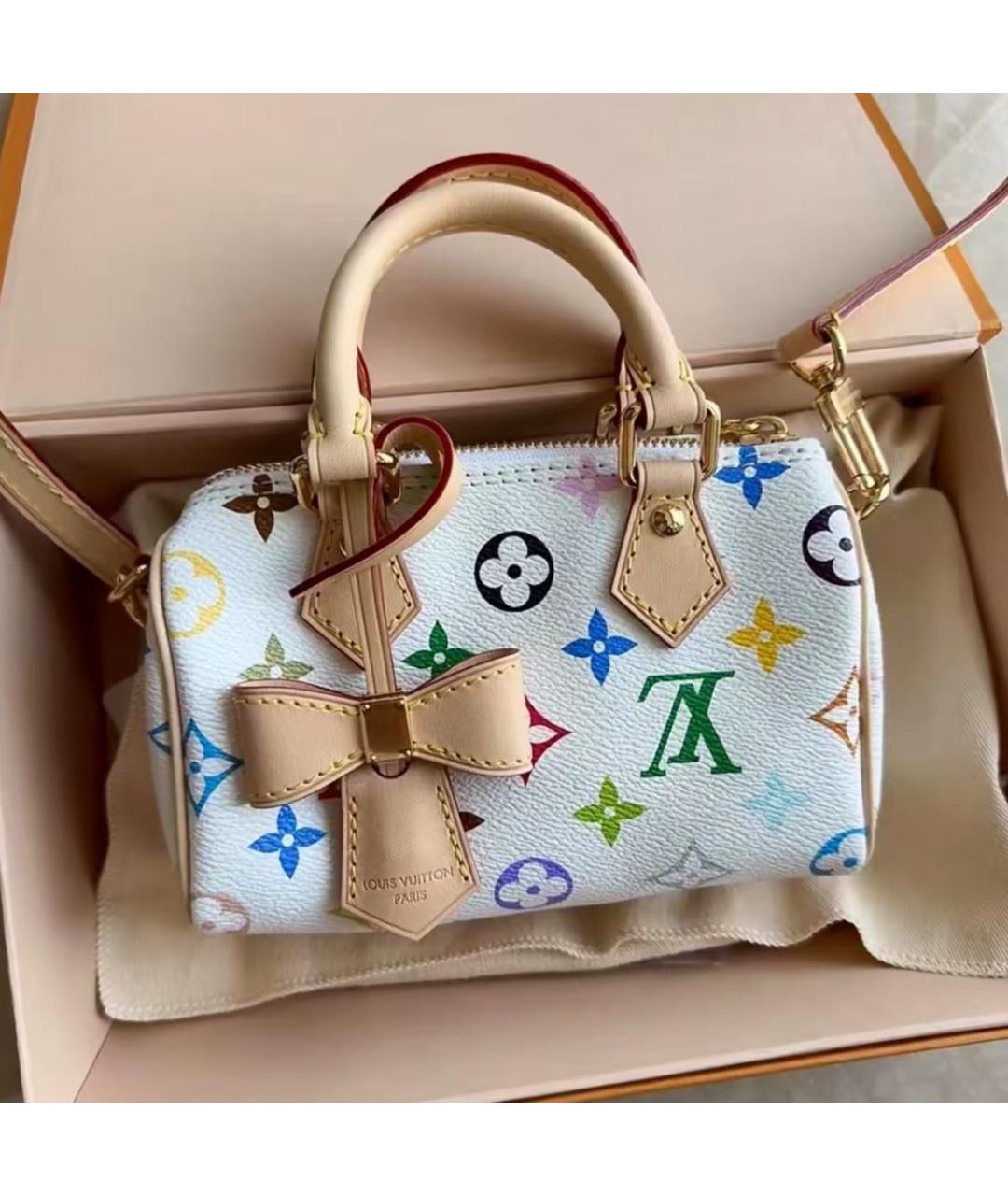 LOUIS VUITTON Кожаная сумка с короткими ручками, фото 2