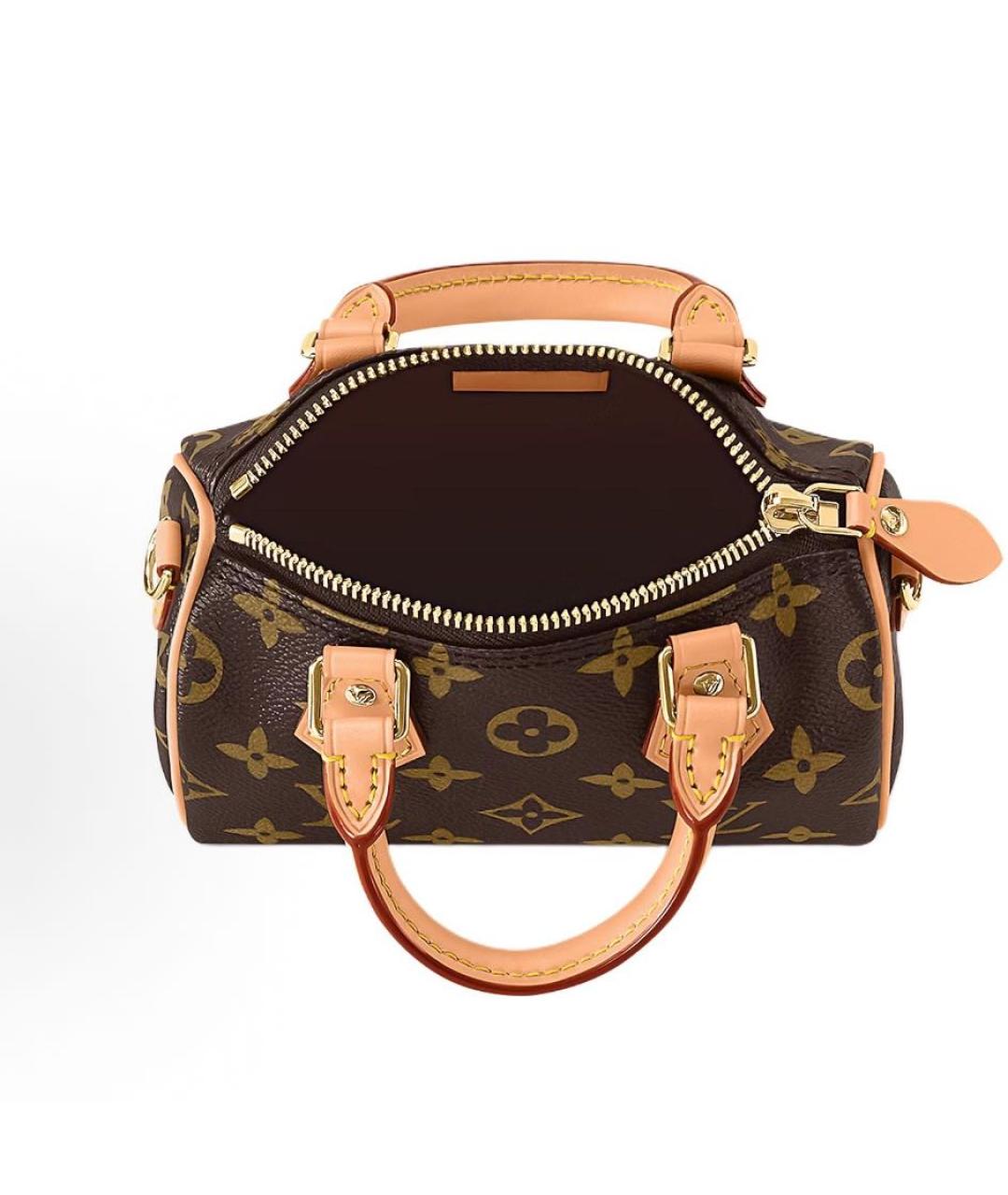 LOUIS VUITTON Коричневая сумка с короткими ручками, фото 4