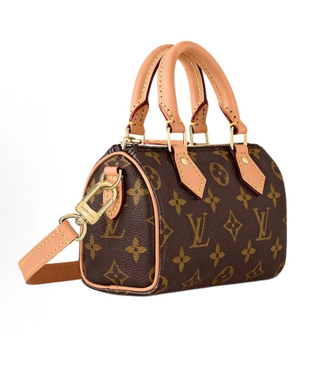 LOUIS VUITTON Коричневая сумка с короткими ручками, фото 3