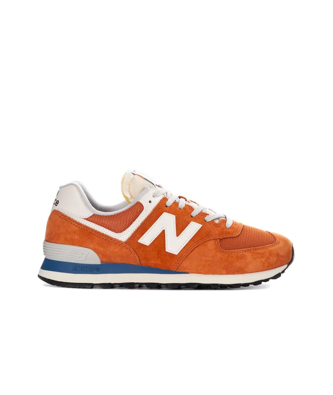 NEW BALANCE Оранжевое замшевые низкие кроссовки / кеды, фото 9