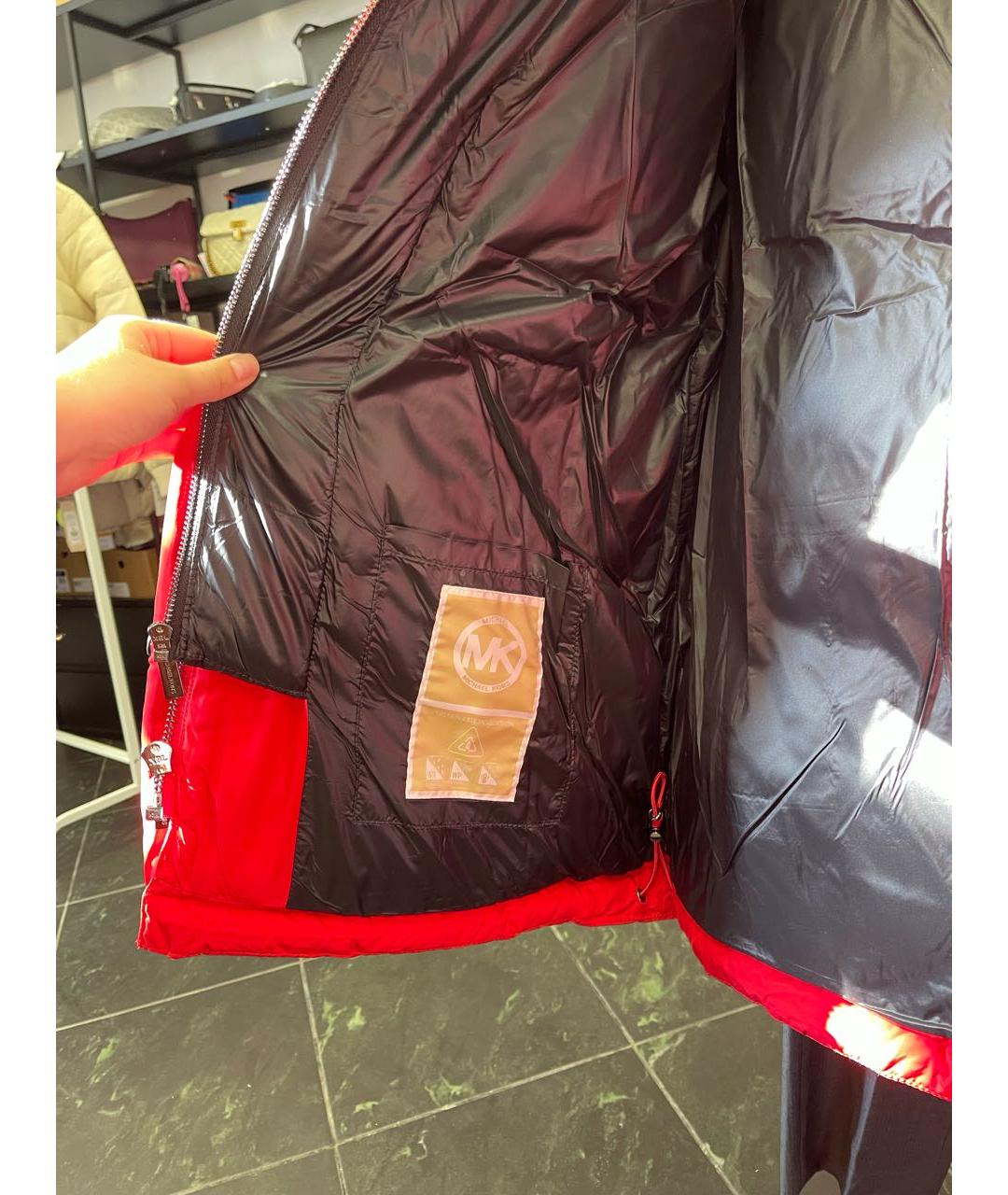 MICHAEL KORS Красная полиэстеровая куртка, фото 8