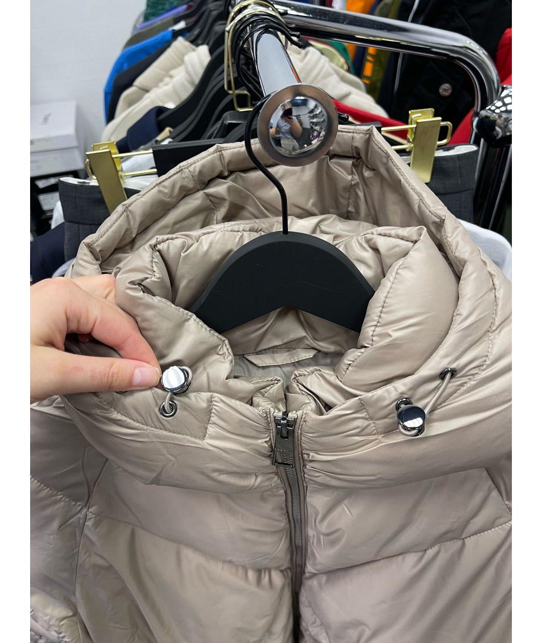 BCBG MAXAZRIA Бежевая полиэстеровая куртка, фото 2