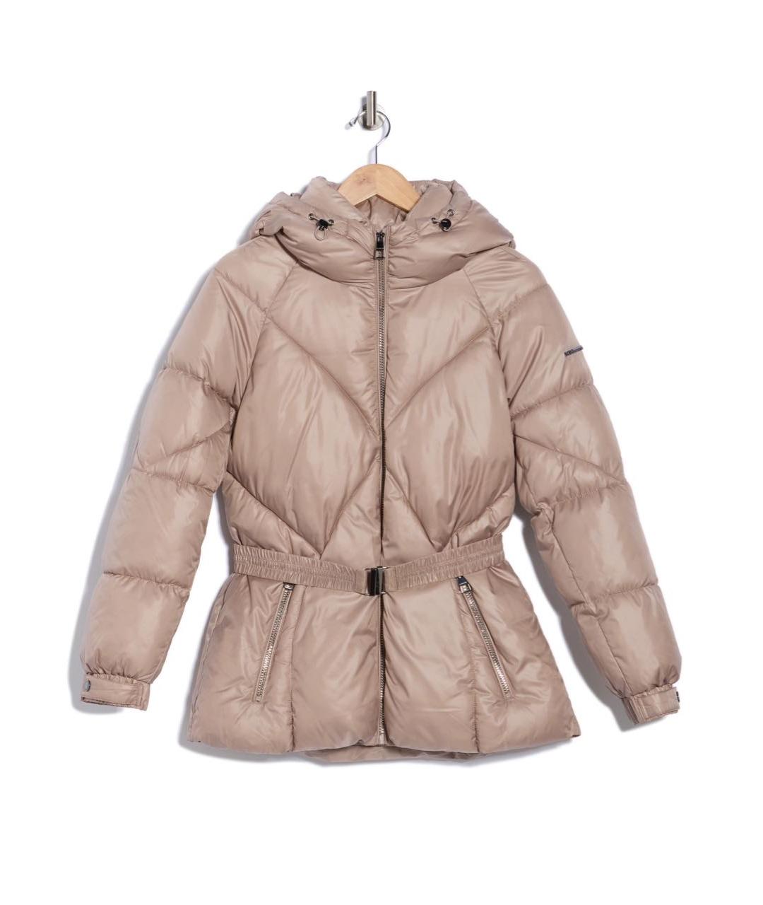 BCBG MAXAZRIA Бежевая полиэстеровая куртка, фото 7