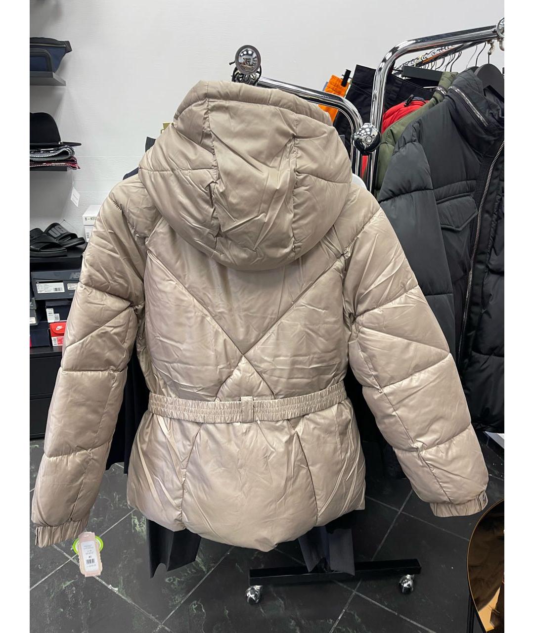 BCBG MAXAZRIA Бежевая полиэстеровая куртка, фото 5