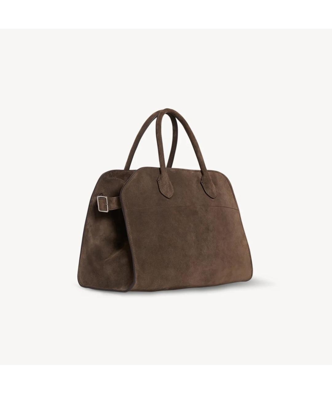 THE ROW Коричневая замшевая сумка тоут, фото 3