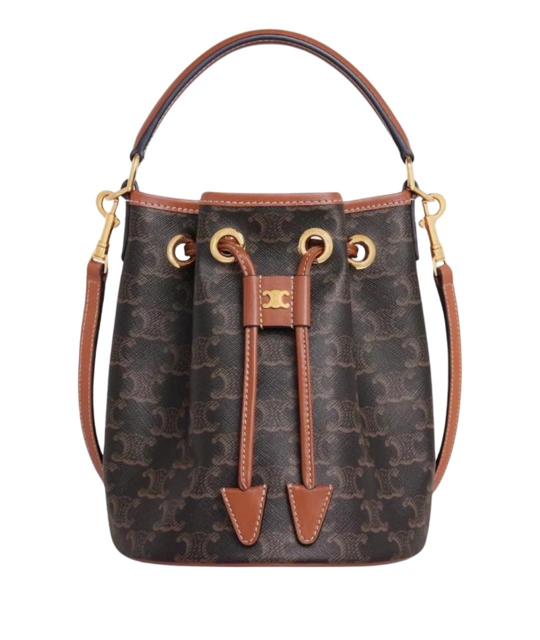 CELINE Коричневая сумка через плечо, фото 1