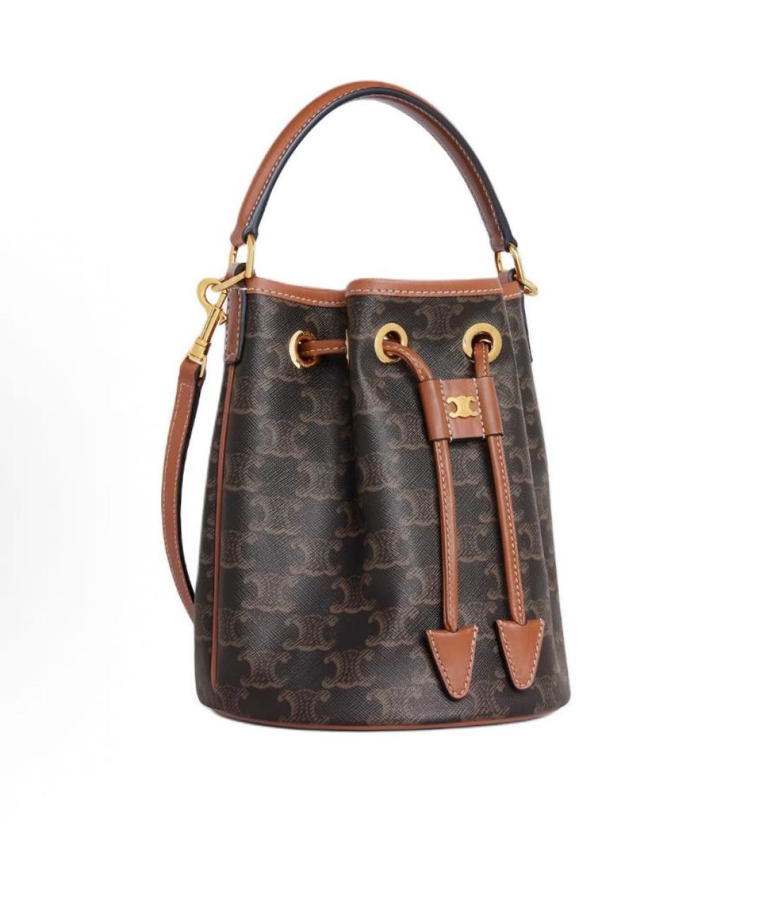 CELINE Коричневая сумка через плечо, фото 2