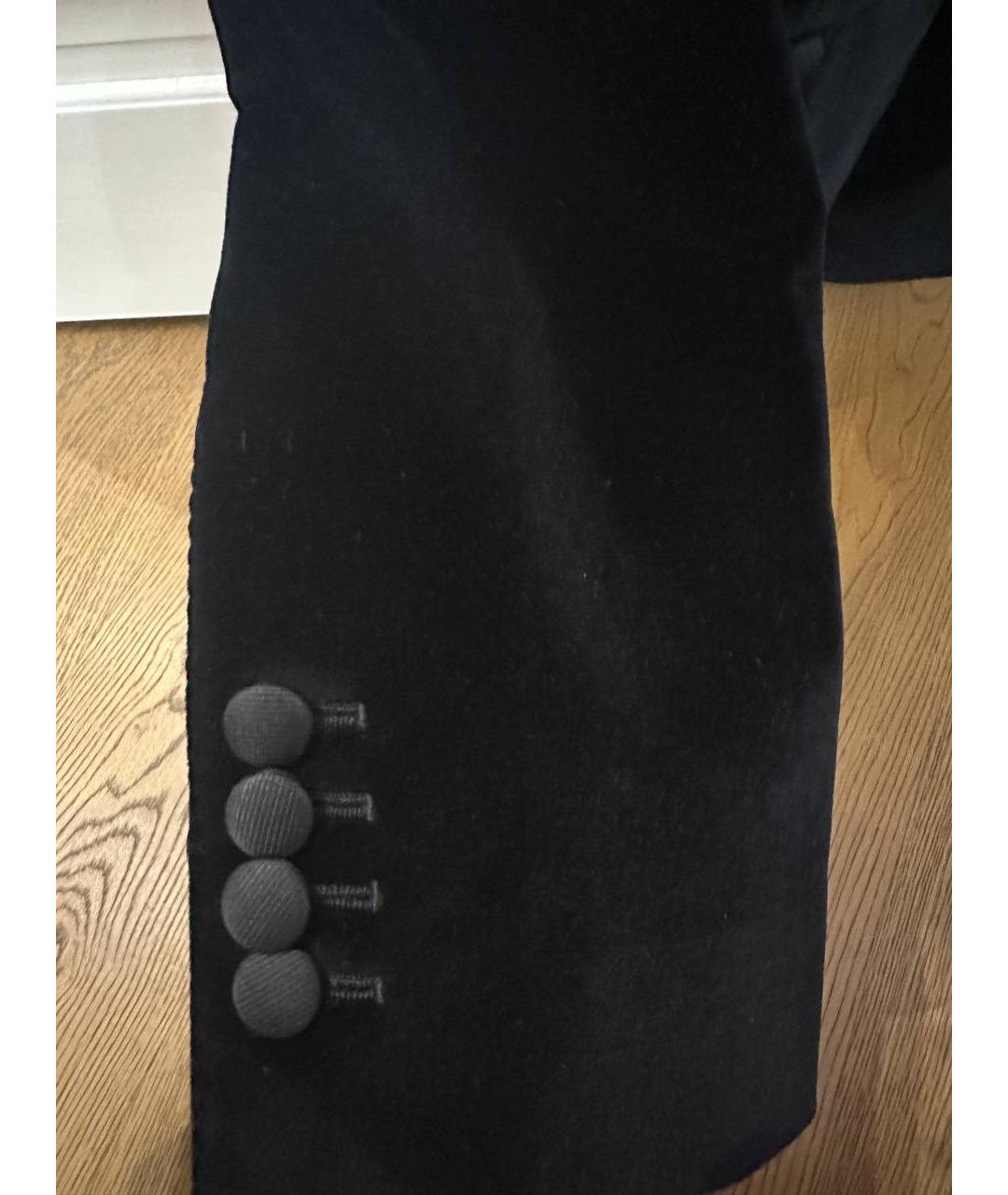 DOLCE&GABBANA Черный бархатный пиджак, фото 3