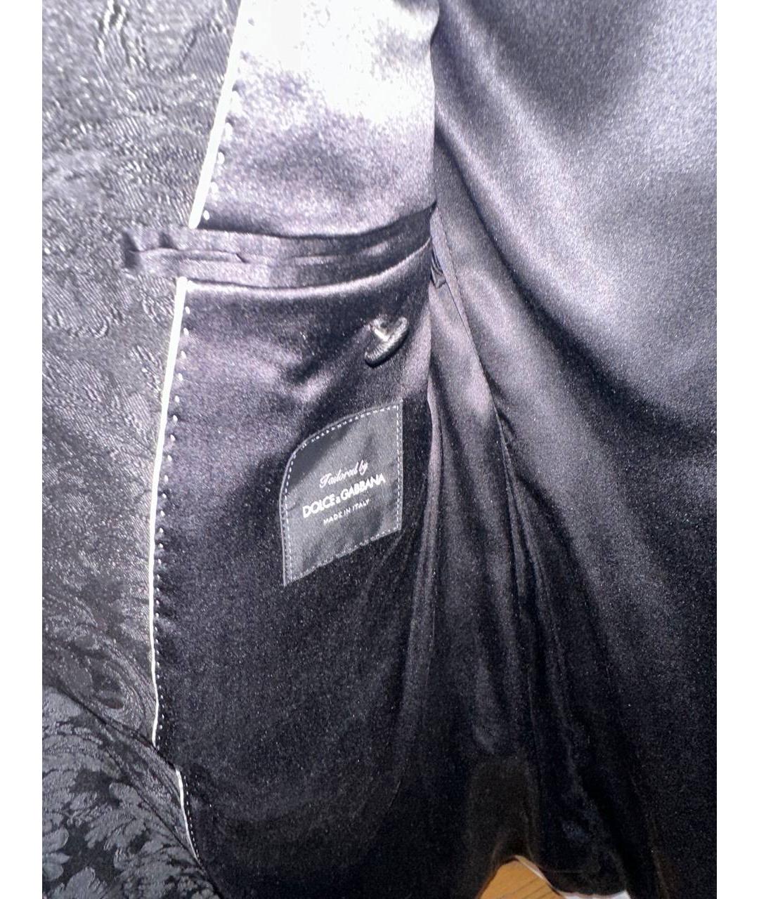 DOLCE&GABBANA Черный бархатный пиджак, фото 4