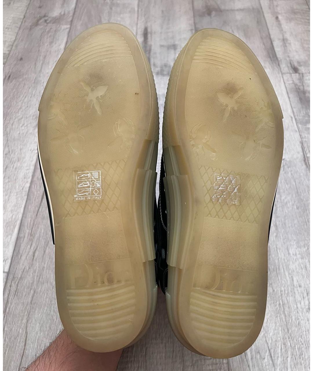 CHRISTIAN DIOR Синие текстильные высокие кроссовки / кеды, фото 7