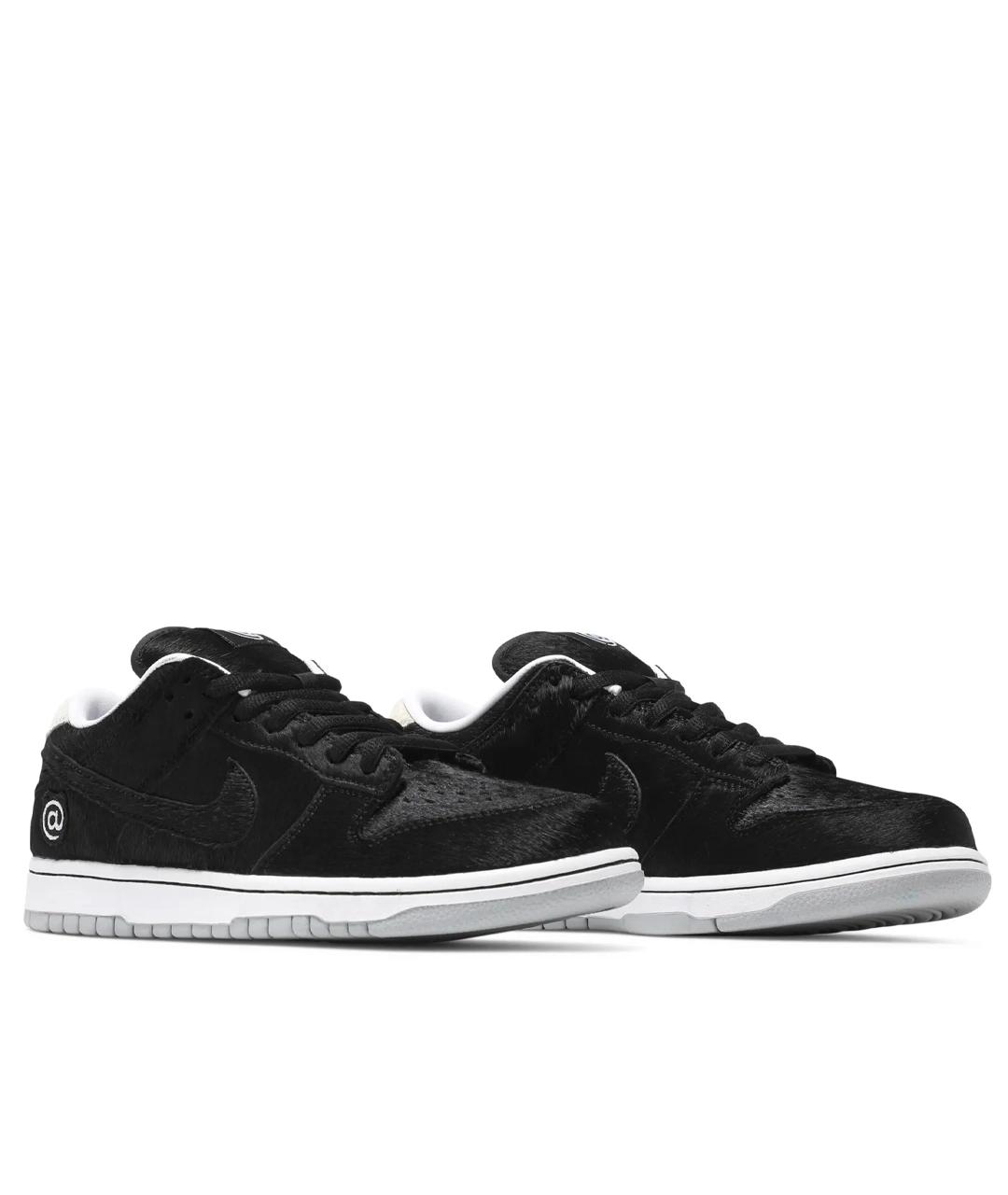 NIKE Черные кожаные низкие кроссовки / кеды, фото 2