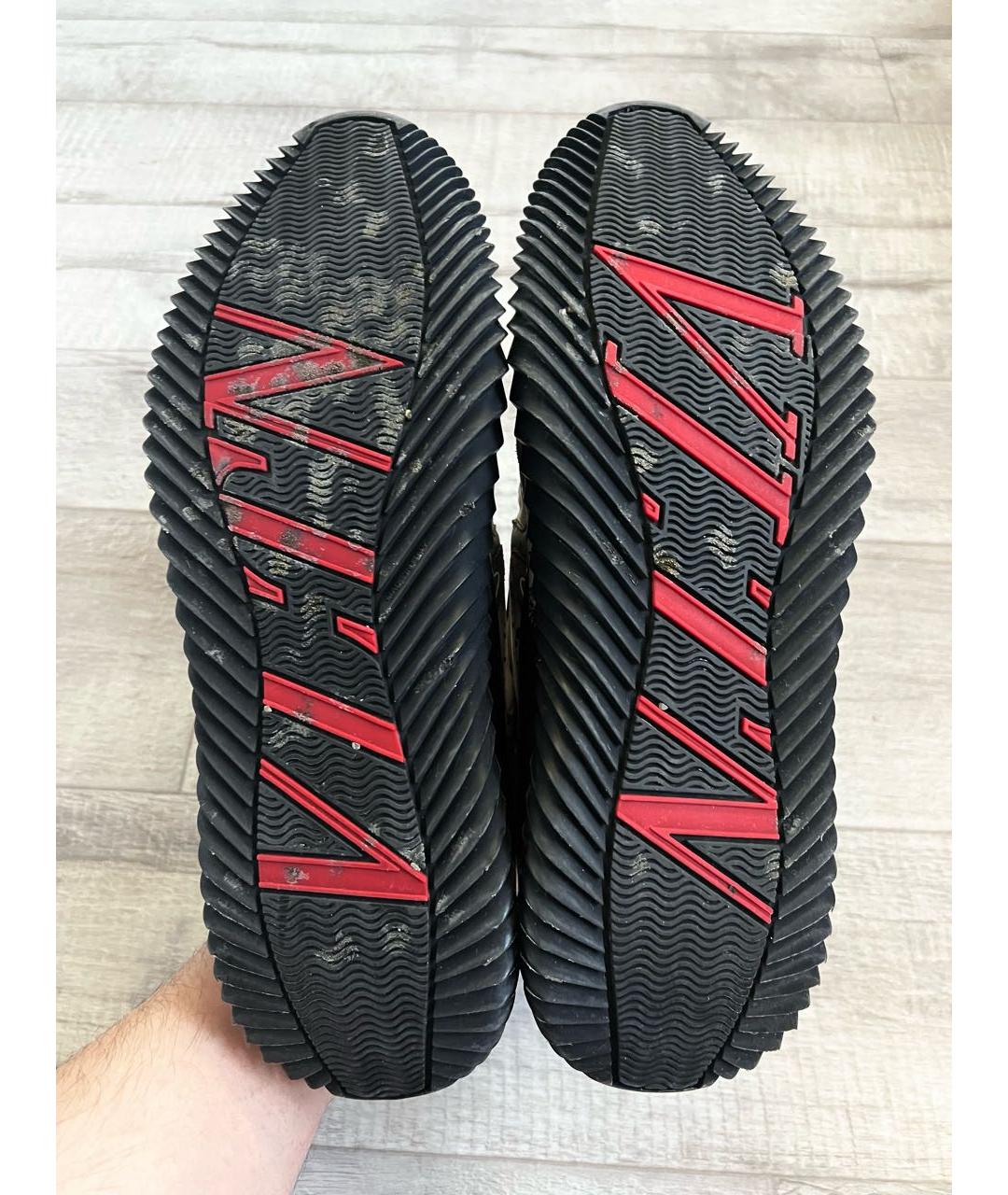 VALENTINO Серые текстильные низкие кроссовки / кеды, фото 7