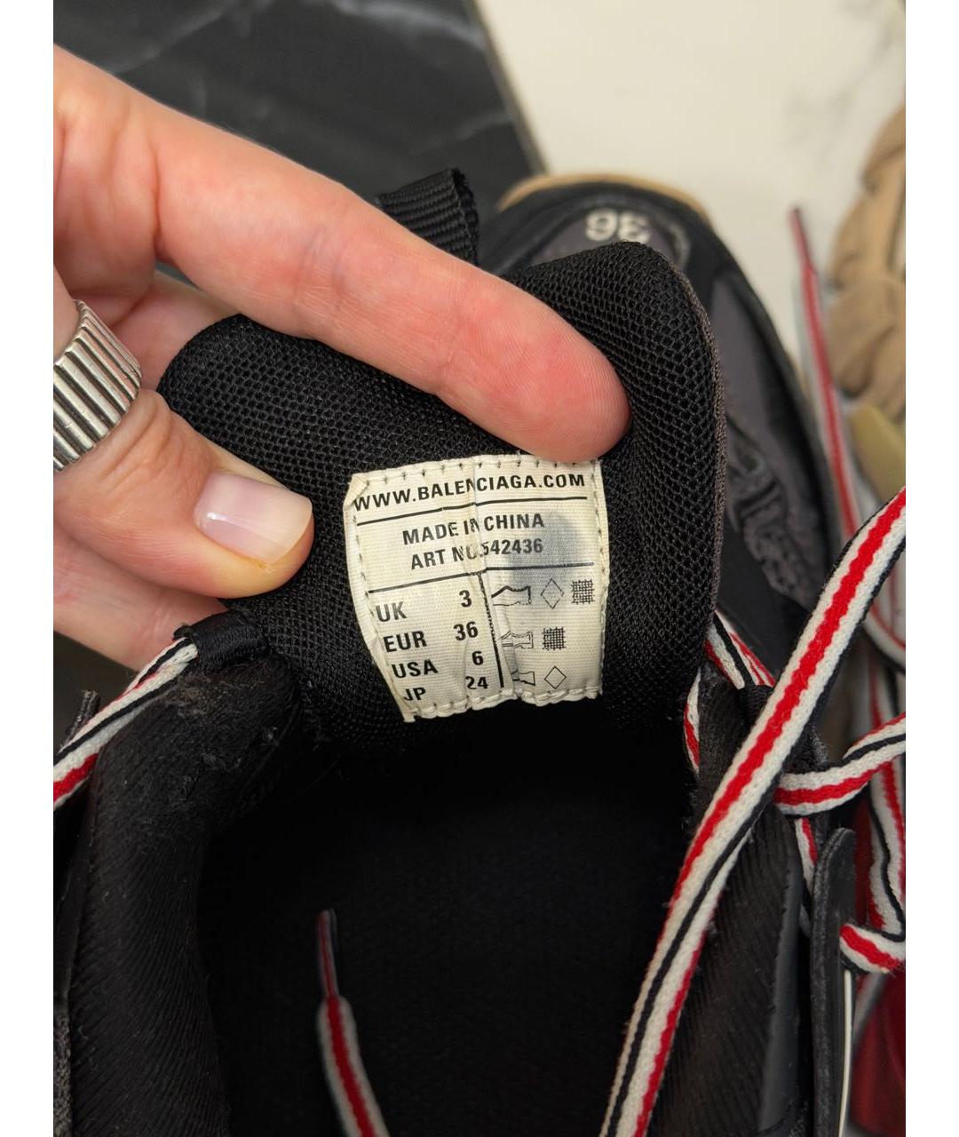 BALENCIAGA Серые текстильные кроссовки, фото 5