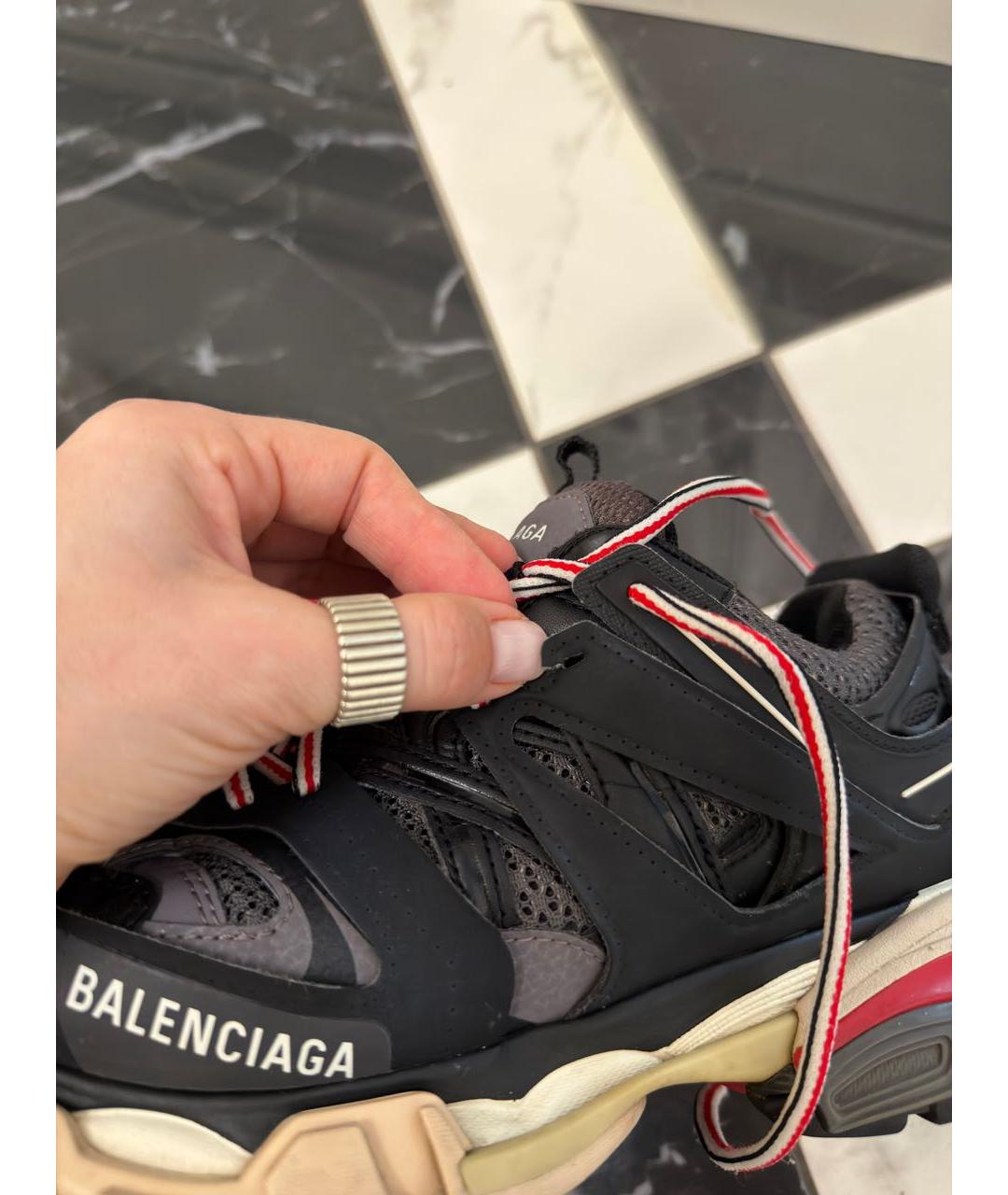 BALENCIAGA Серые текстильные кроссовки, фото 8