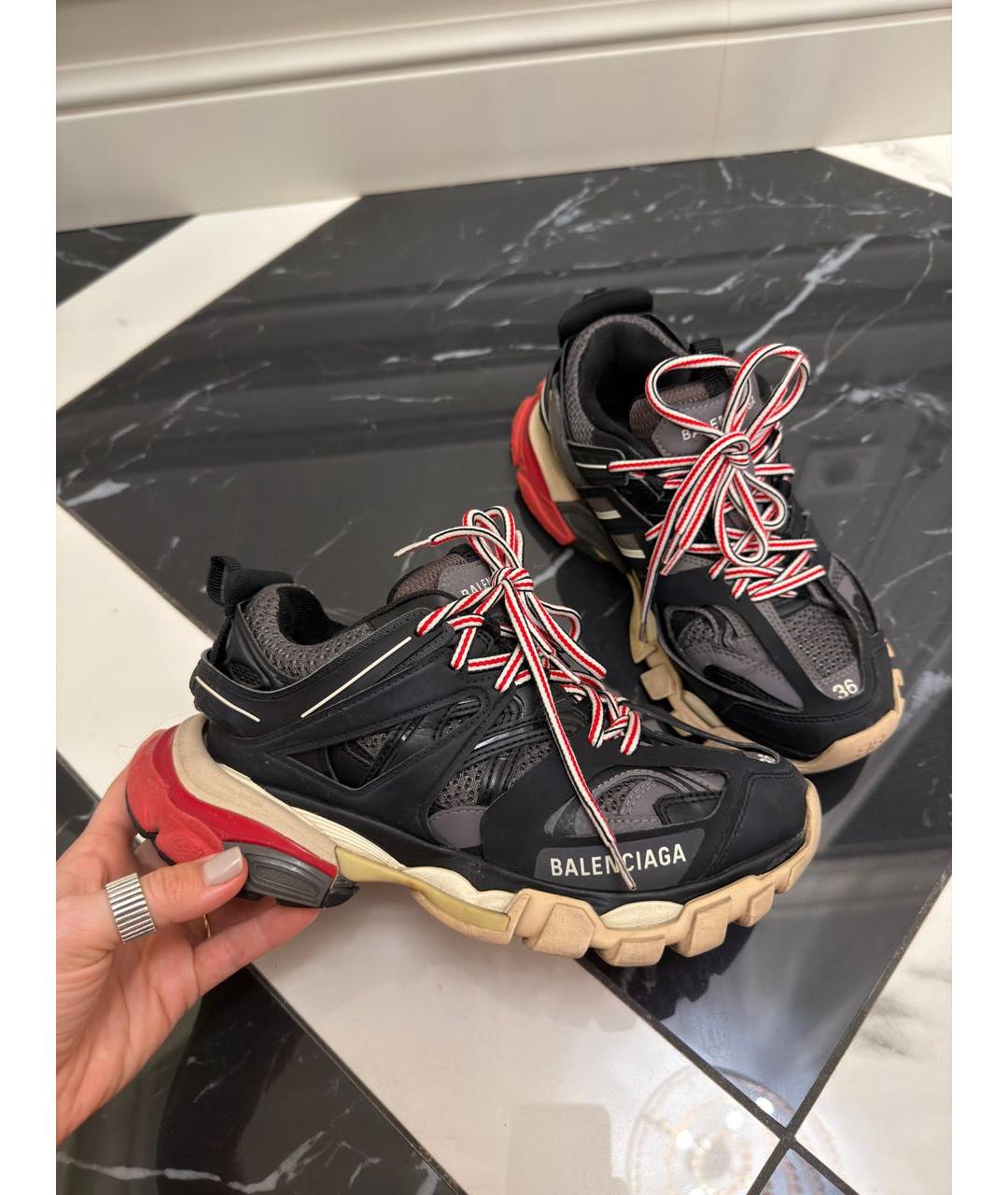 BALENCIAGA Серые текстильные кроссовки, фото 3