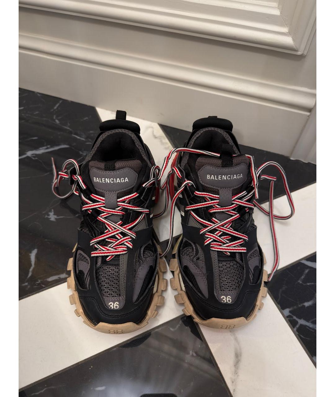 BALENCIAGA Серые текстильные кроссовки, фото 2