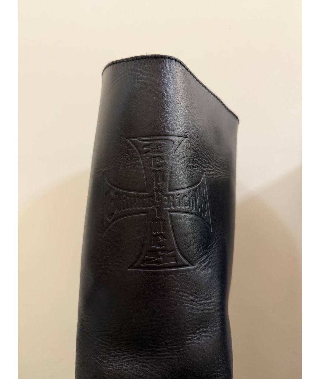 Enfants Riches Déprimés Черные кожаные высокие ботинки, фото 5