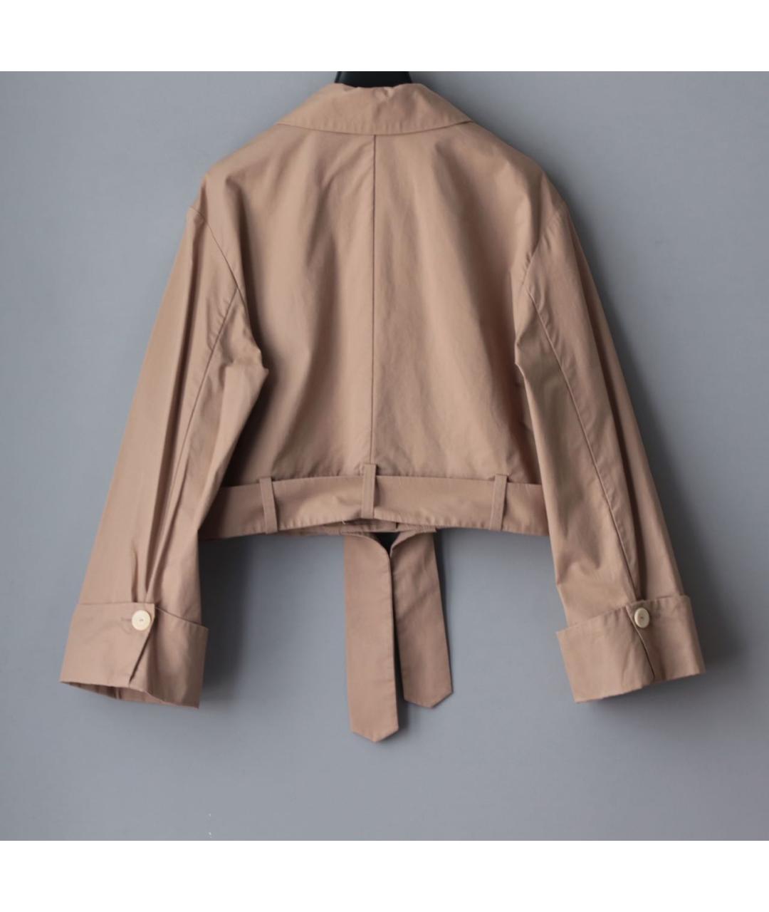 LIVIANA CONTI Бежевый хлопковый жакет/пиджак, фото 2