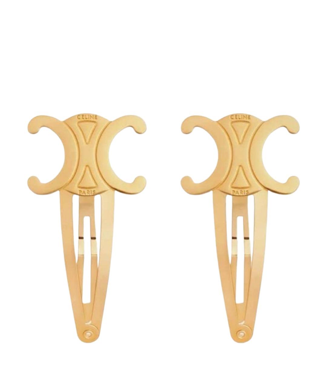 CELINE Золотая заколка, фото 1