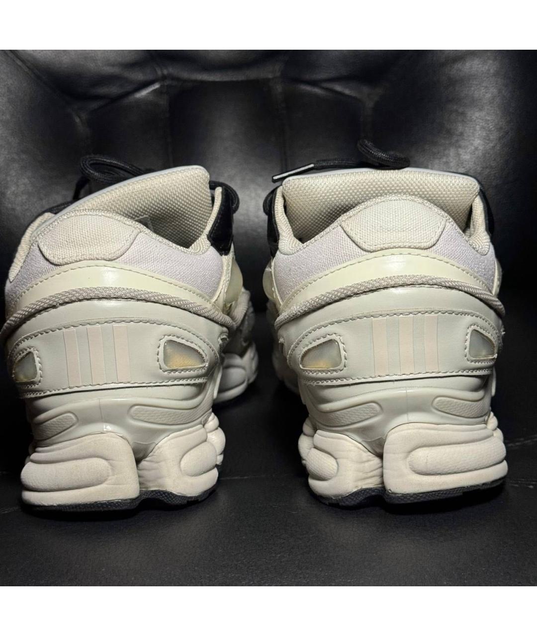 ADIDAS X RAF SIMONS Белые текстильные низкие кроссовки / кеды, фото 2