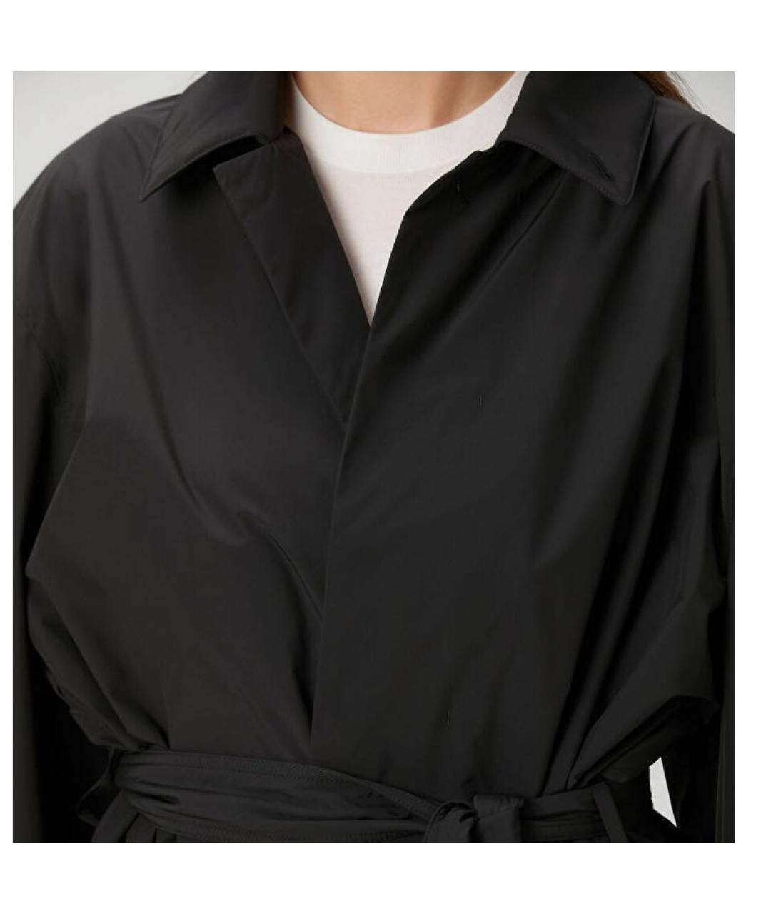 THE ROW Черный полиэстеровый тренч/плащ, фото 3