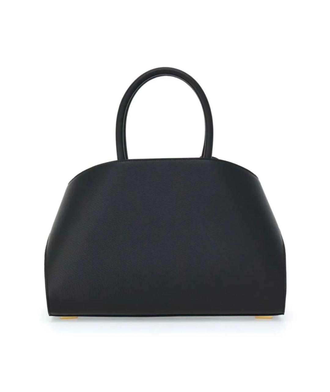 FERRAGAMO Черная кожаная сумка с короткими ручками, фото 3