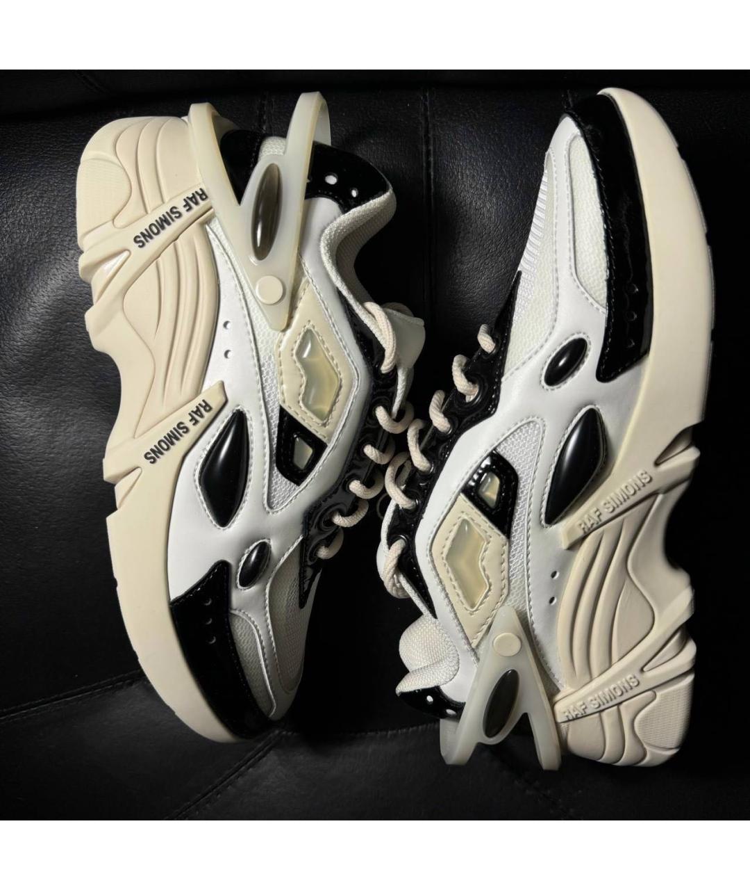 RAF SIMONS Белые текстильные кроссовки, фото 4