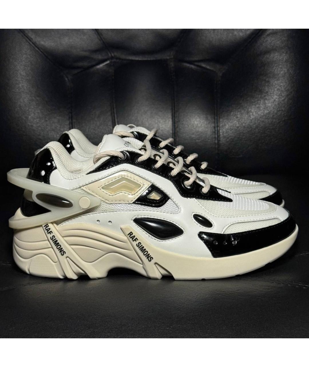 RAF SIMONS Белые текстильные кроссовки, фото 9