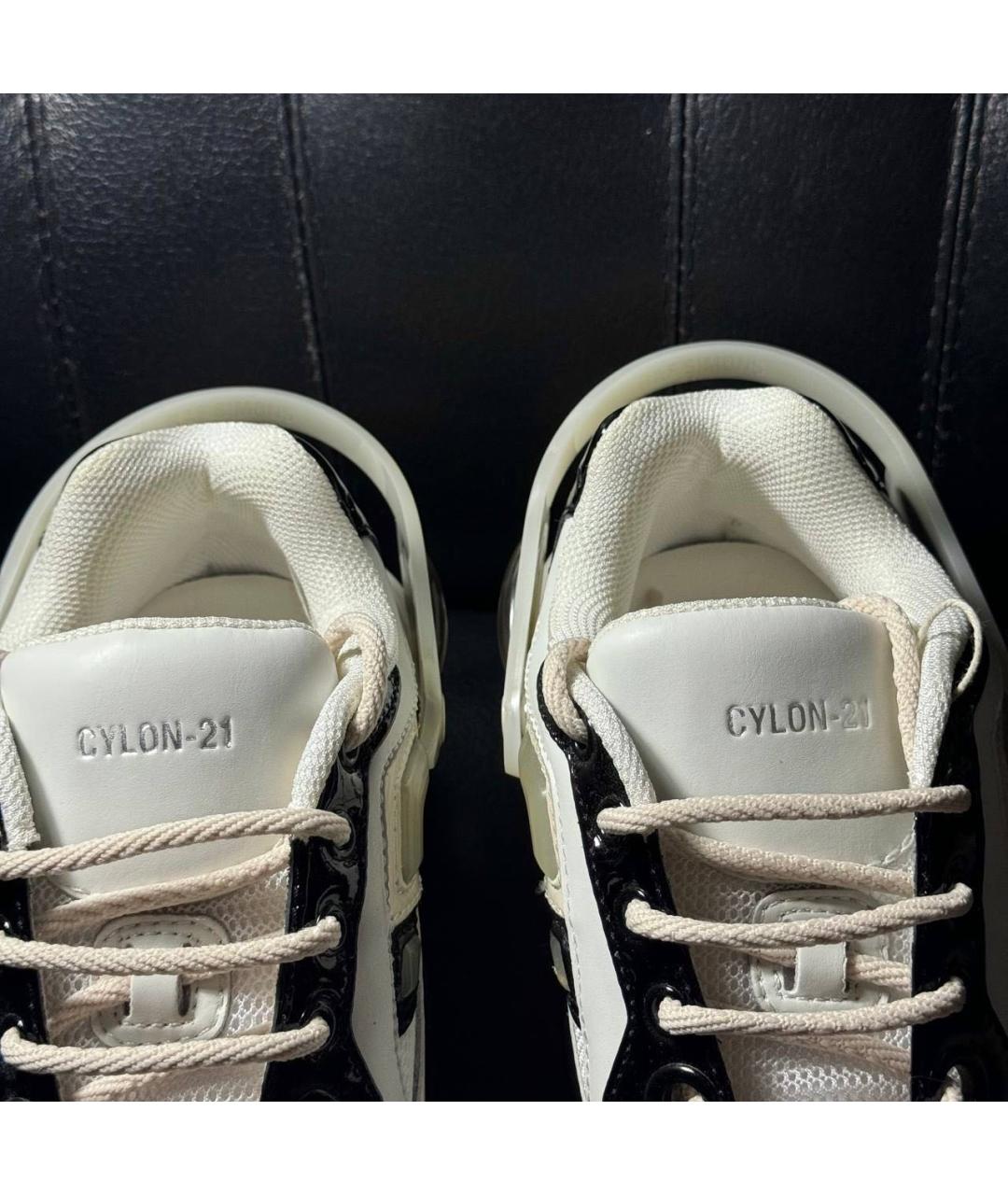 RAF SIMONS Белые текстильные кроссовки, фото 7