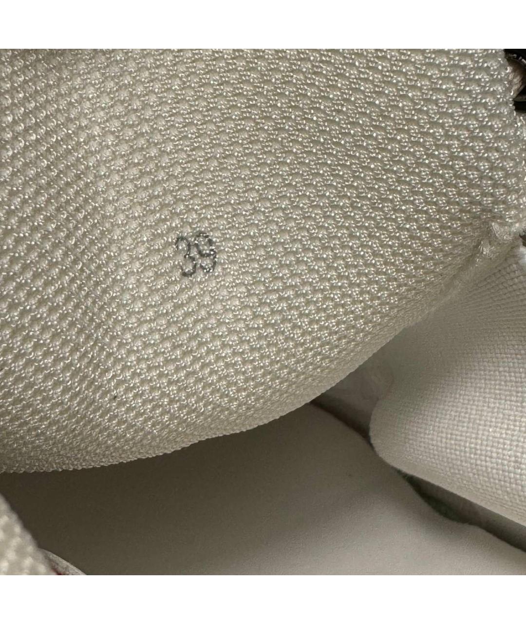 RAF SIMONS Белые текстильные низкие кроссовки / кеды, фото 6