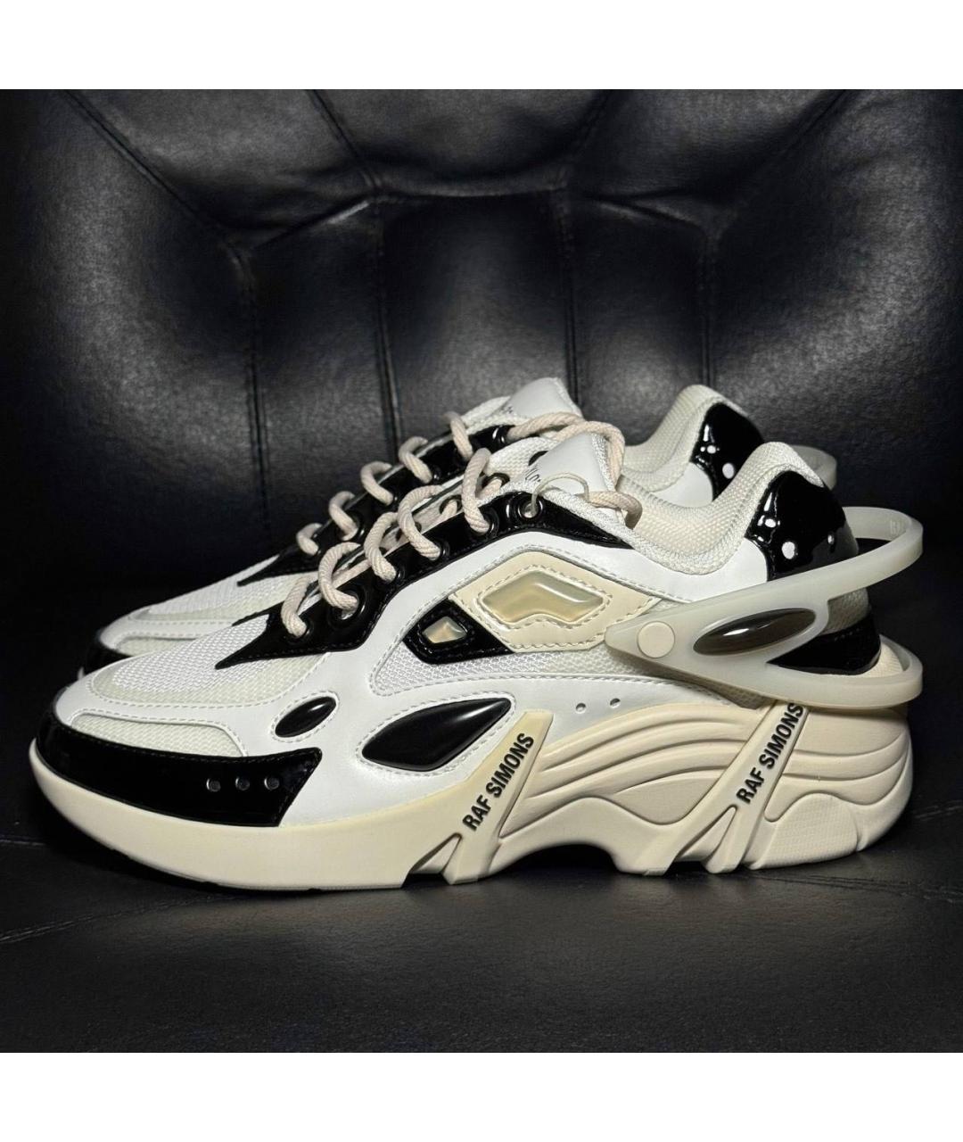 RAF SIMONS Белые текстильные кроссовки, фото 3