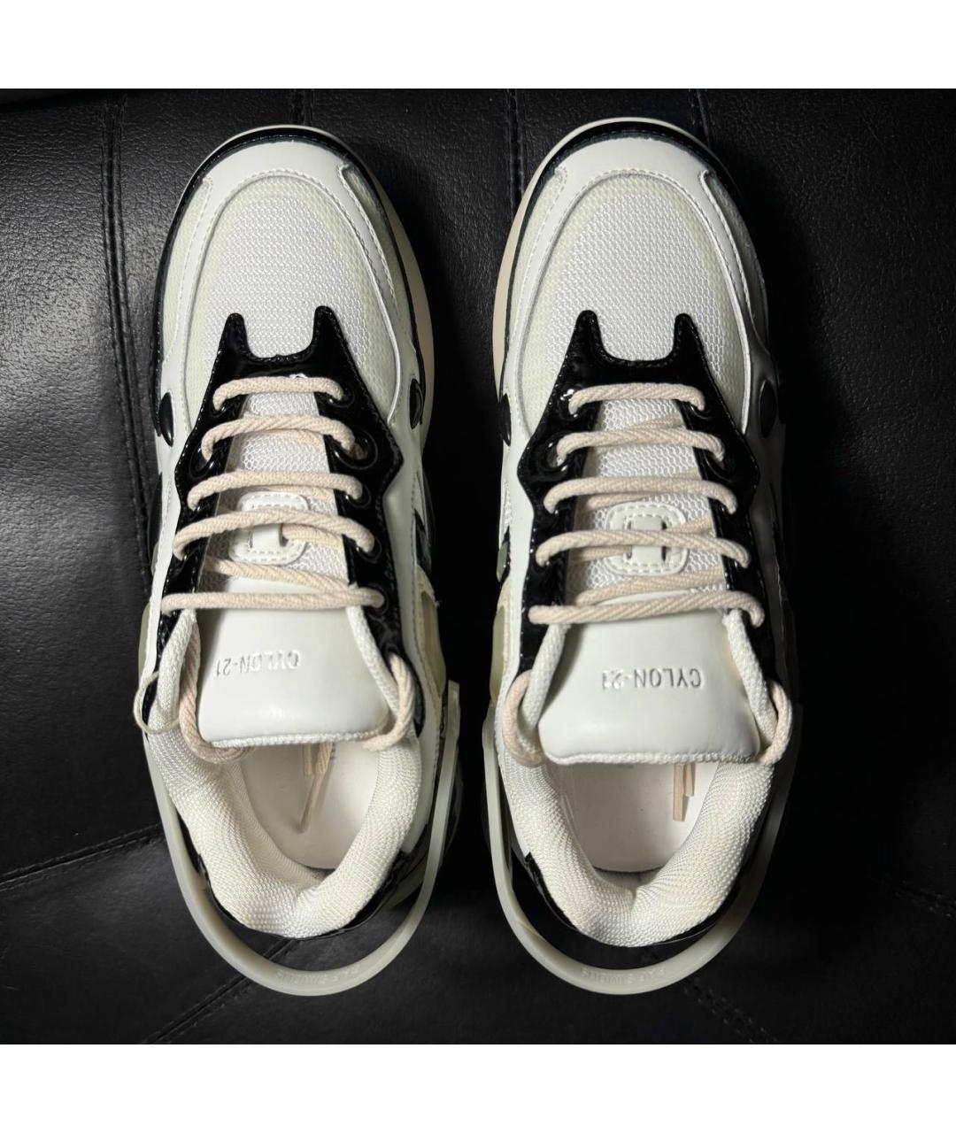 RAF SIMONS Белые текстильные кроссовки, фото 7