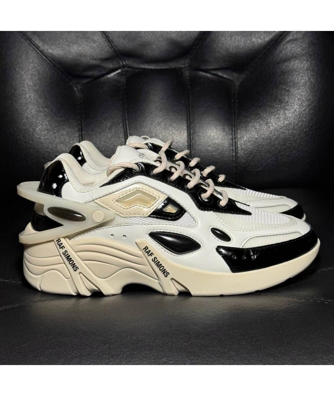 RAF SIMONS Белые текстильные кроссовки, фото 9