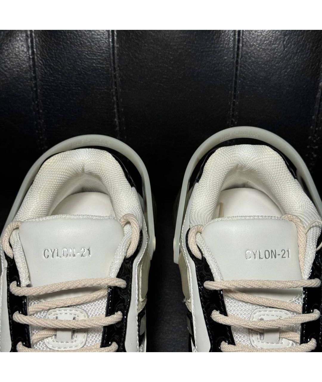 RAF SIMONS Белые текстильные кроссовки, фото 8