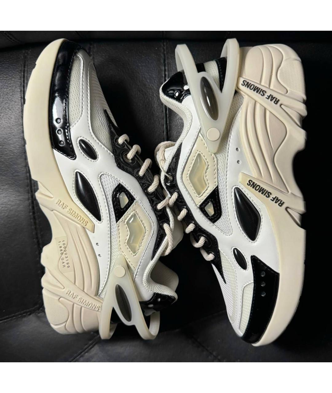 RAF SIMONS Белые текстильные кроссовки, фото 4