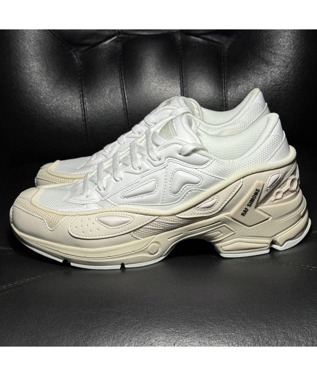 RAF SIMONS Белые текстильные низкие кроссовки / кеды, фото 3