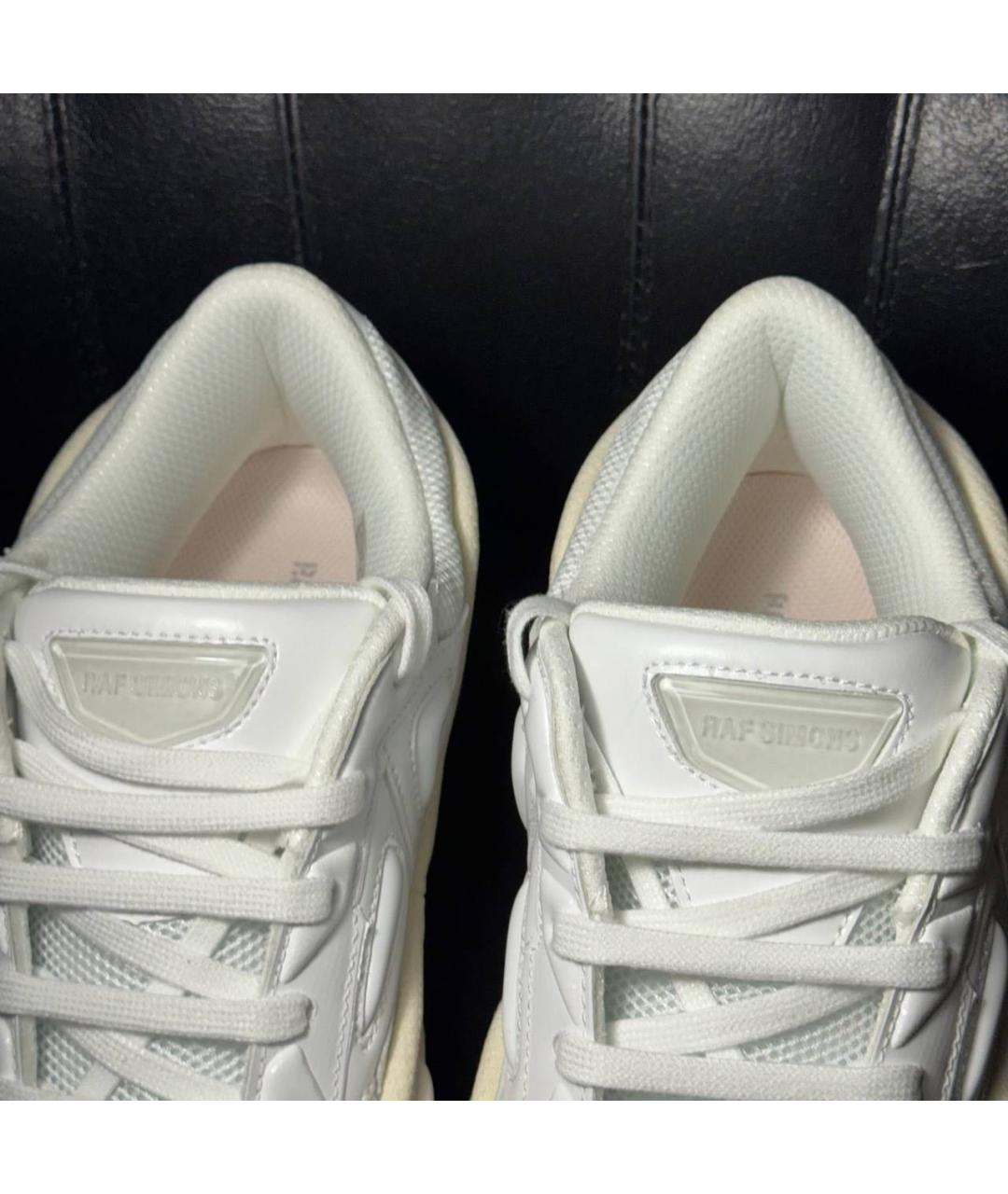 RAF SIMONS Белые текстильные низкие кроссовки / кеды, фото 8
