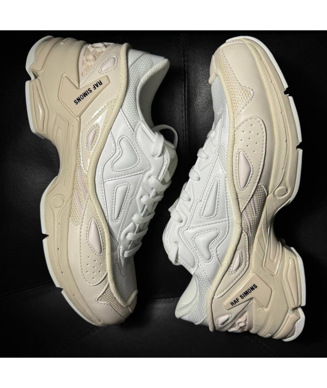 RAF SIMONS Белые текстильные кроссовки, фото 4