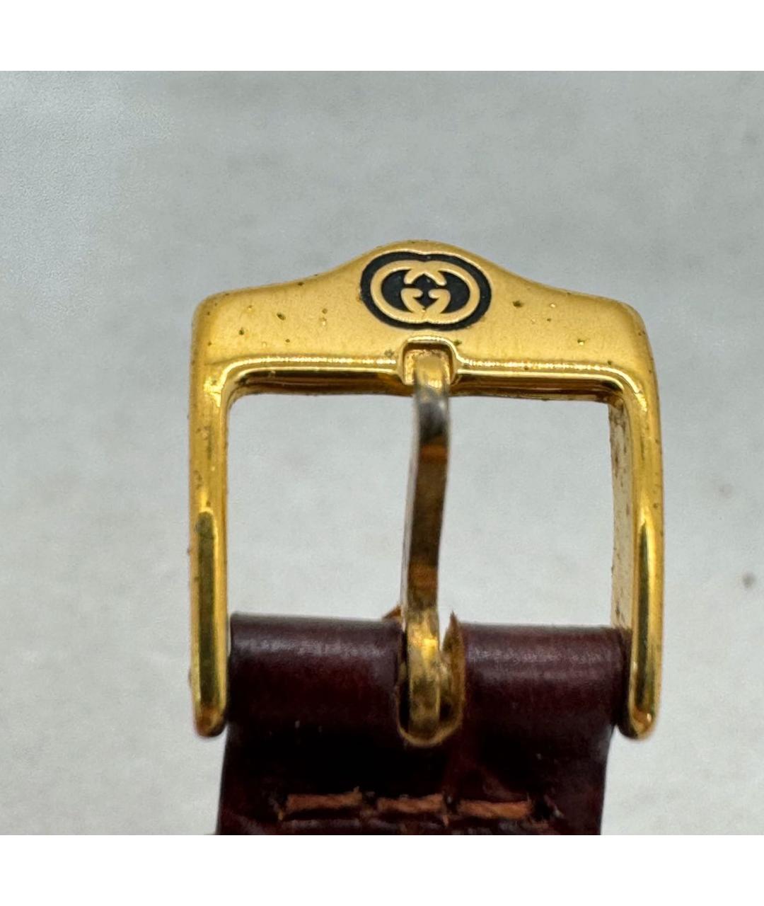 GUCCI Золотые металлические часы, фото 4