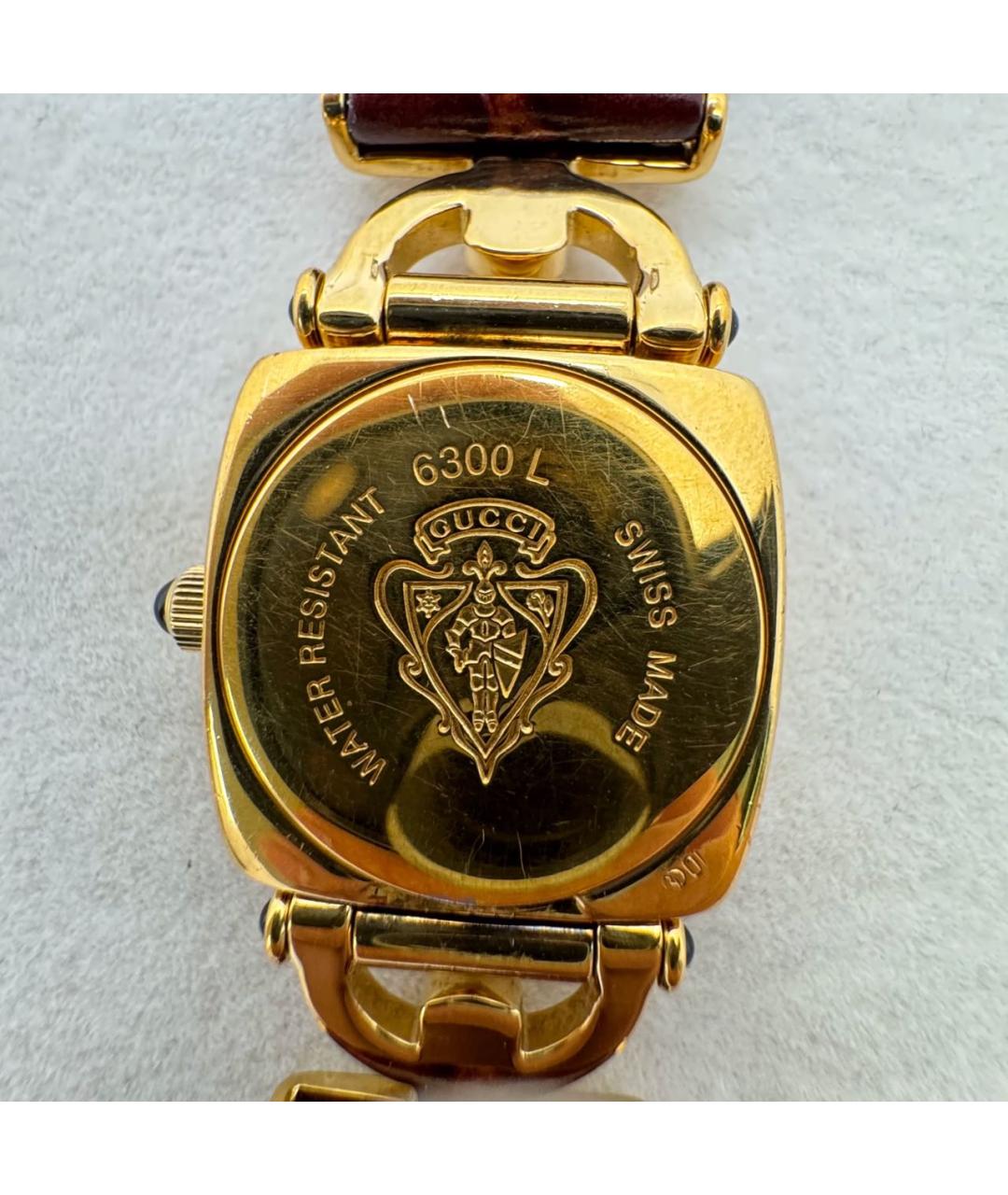 GUCCI Золотые металлические часы, фото 3