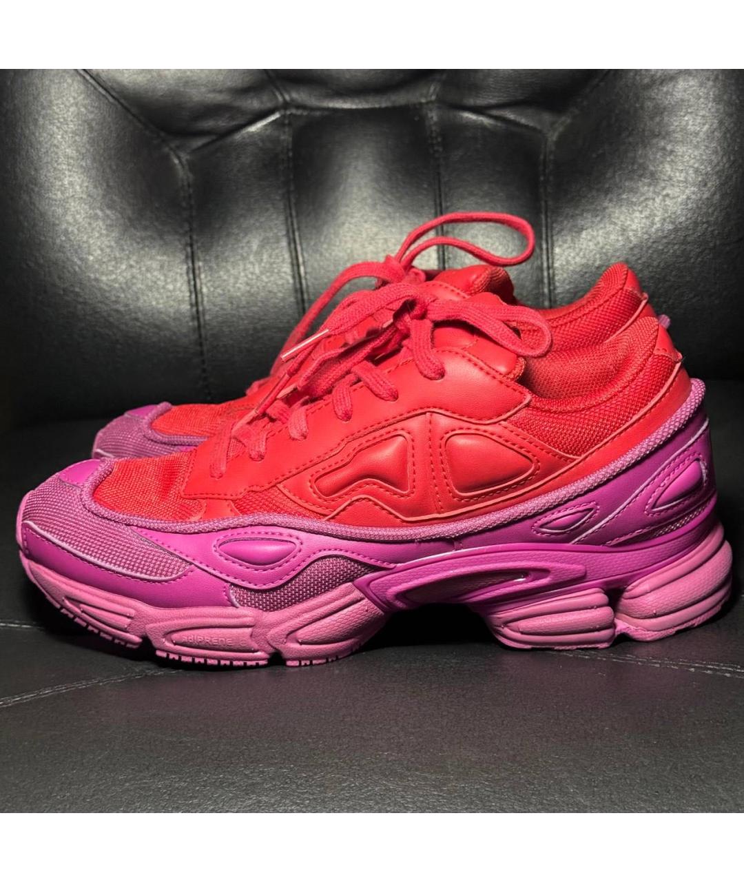 ADIDAS X RAF SIMONS Бордовые текстильные кроссовки, фото 3