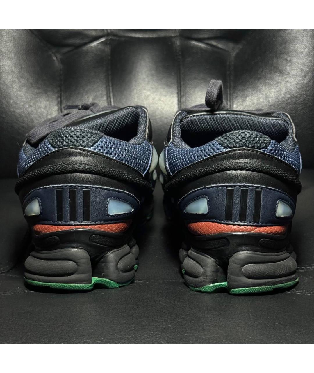 ADIDAS X RAF SIMONS Синие текстильные низкие кроссовки / кеды, фото 2