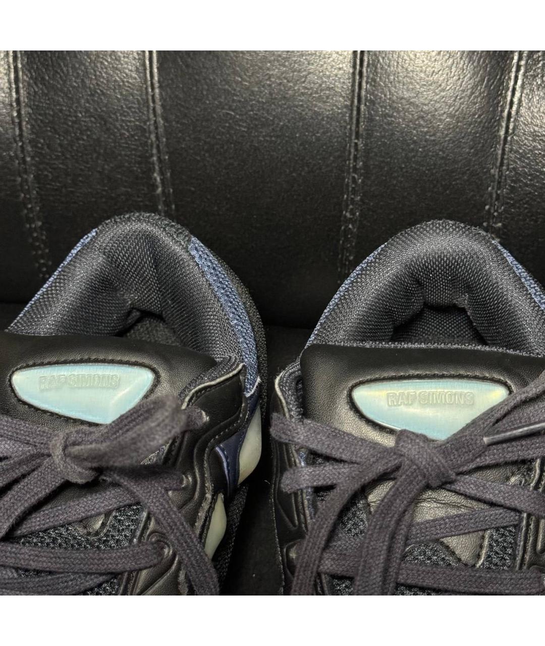 ADIDAS X RAF SIMONS Синие текстильные низкие кроссовки / кеды, фото 8