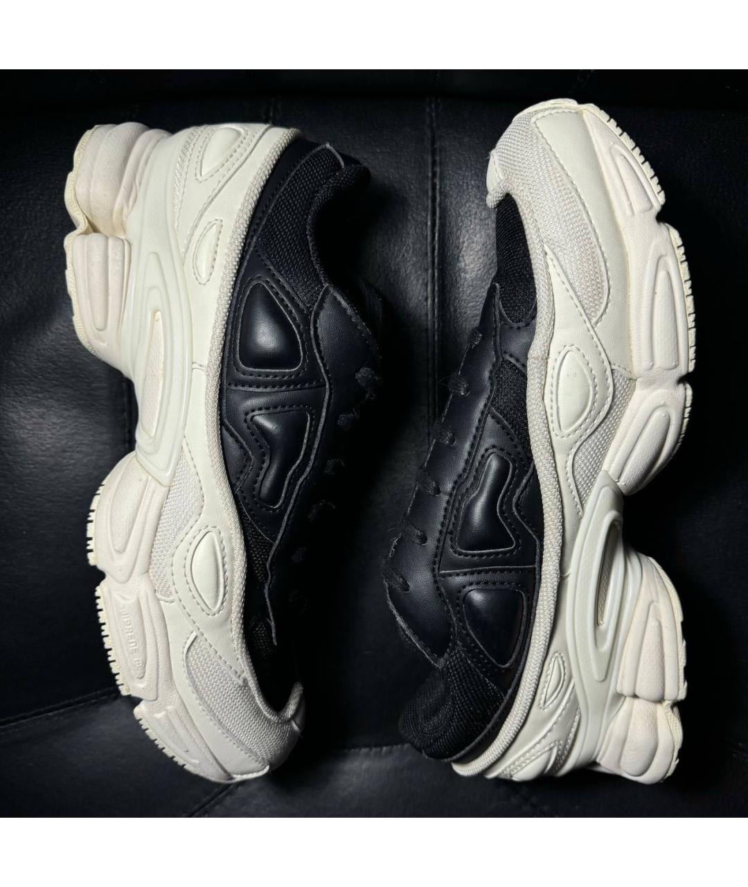 ADIDAS X RAF SIMONS Белые текстильные низкие кроссовки / кеды, фото 5