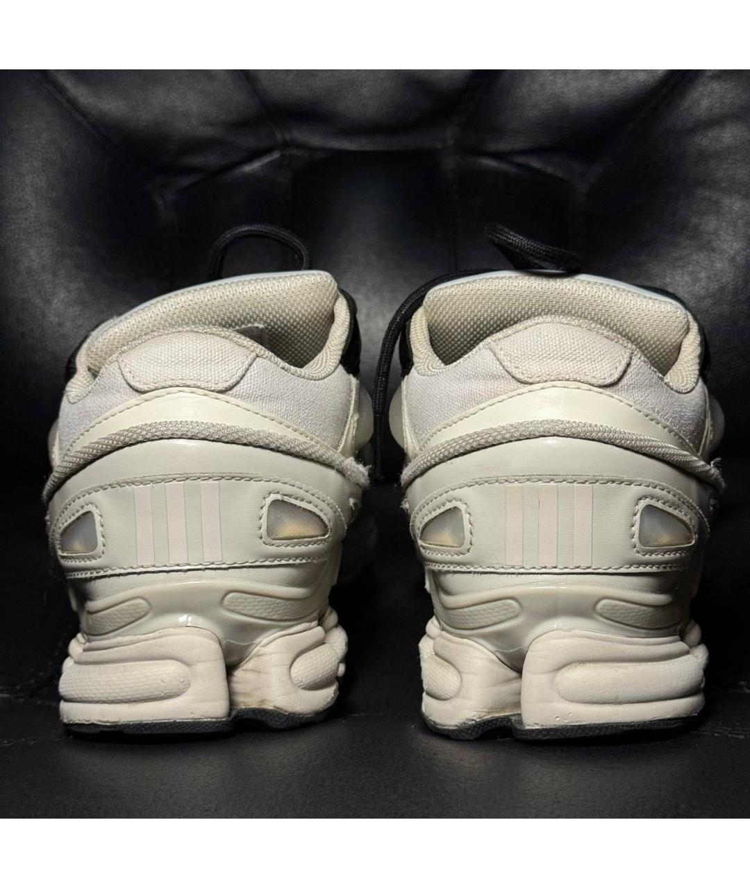 ADIDAS X RAF SIMONS Белые текстильные низкие кроссовки / кеды, фото 2