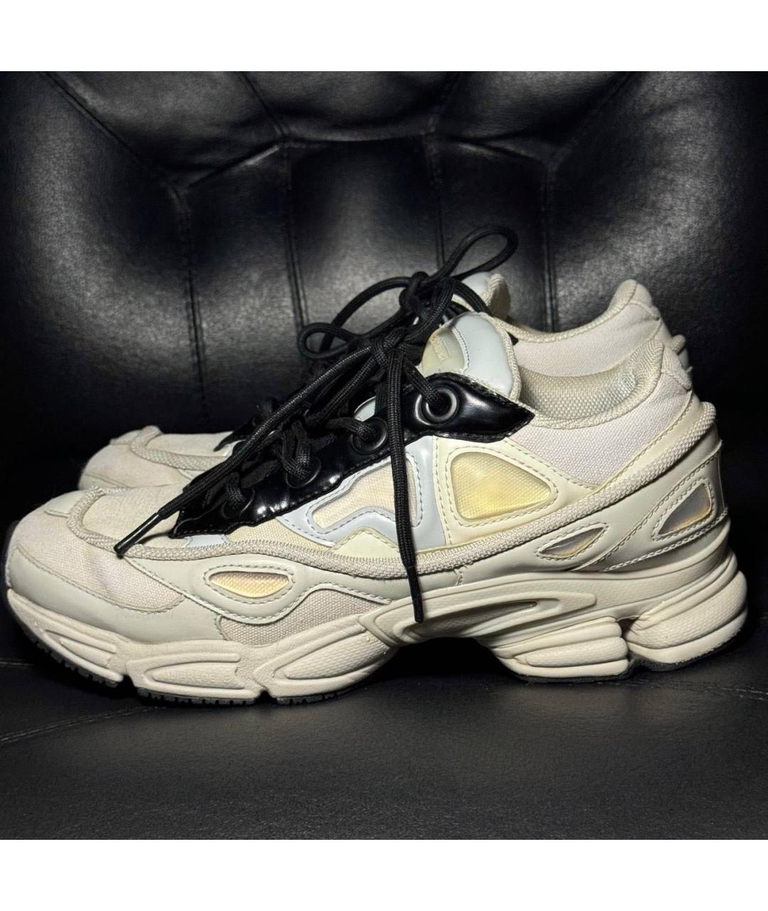 ADIDAS X RAF SIMONS Белые текстильные кроссовки, фото 3