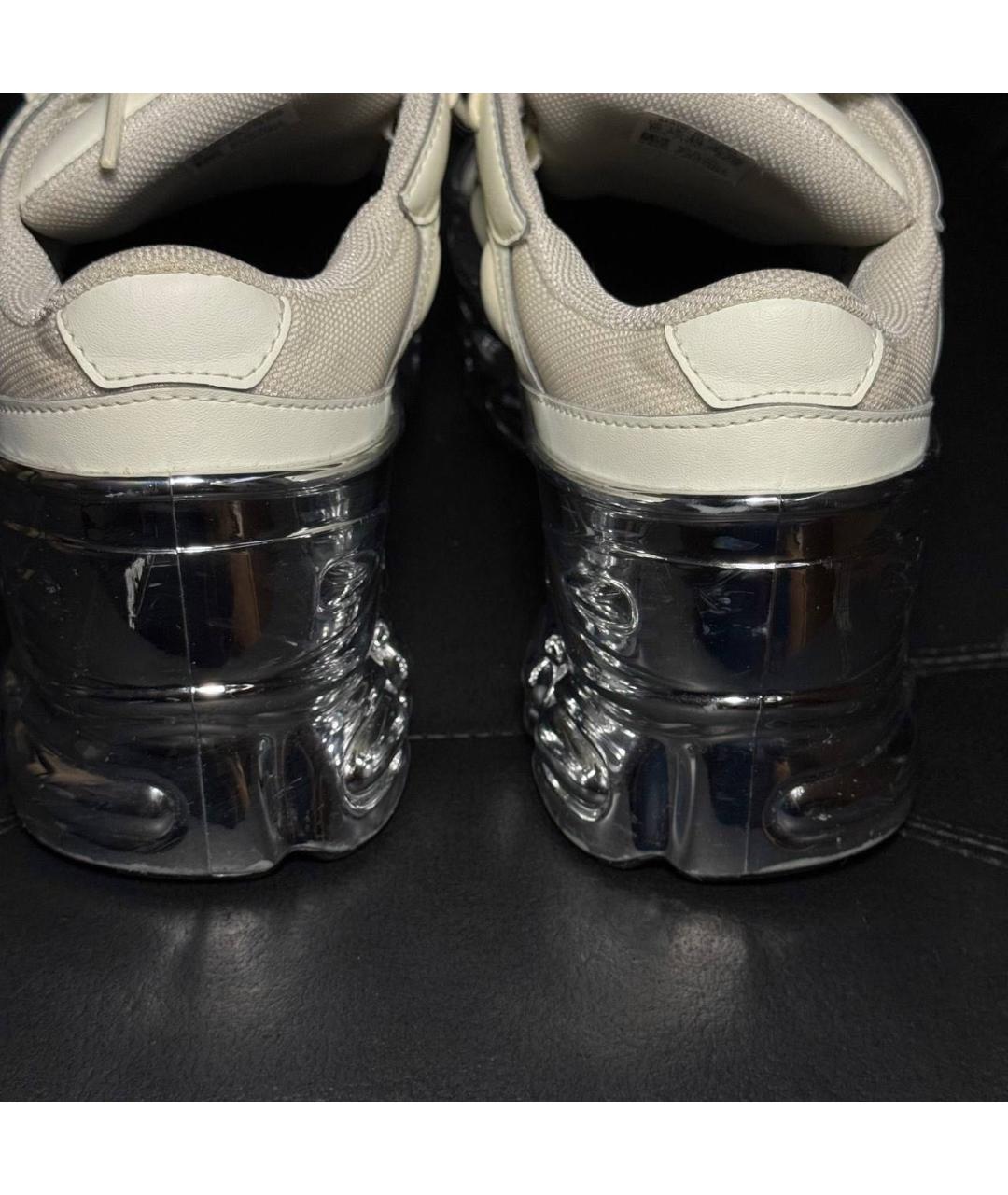 RAF SIMONS Белые текстильные низкие кроссовки / кеды, фото 2