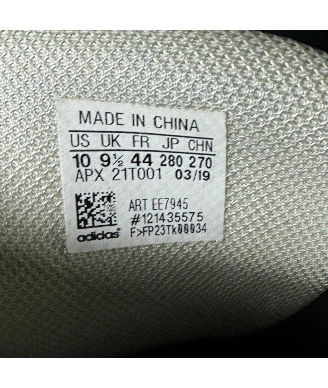 RAF SIMONS Белые текстильные низкие кроссовки / кеды, фото 6