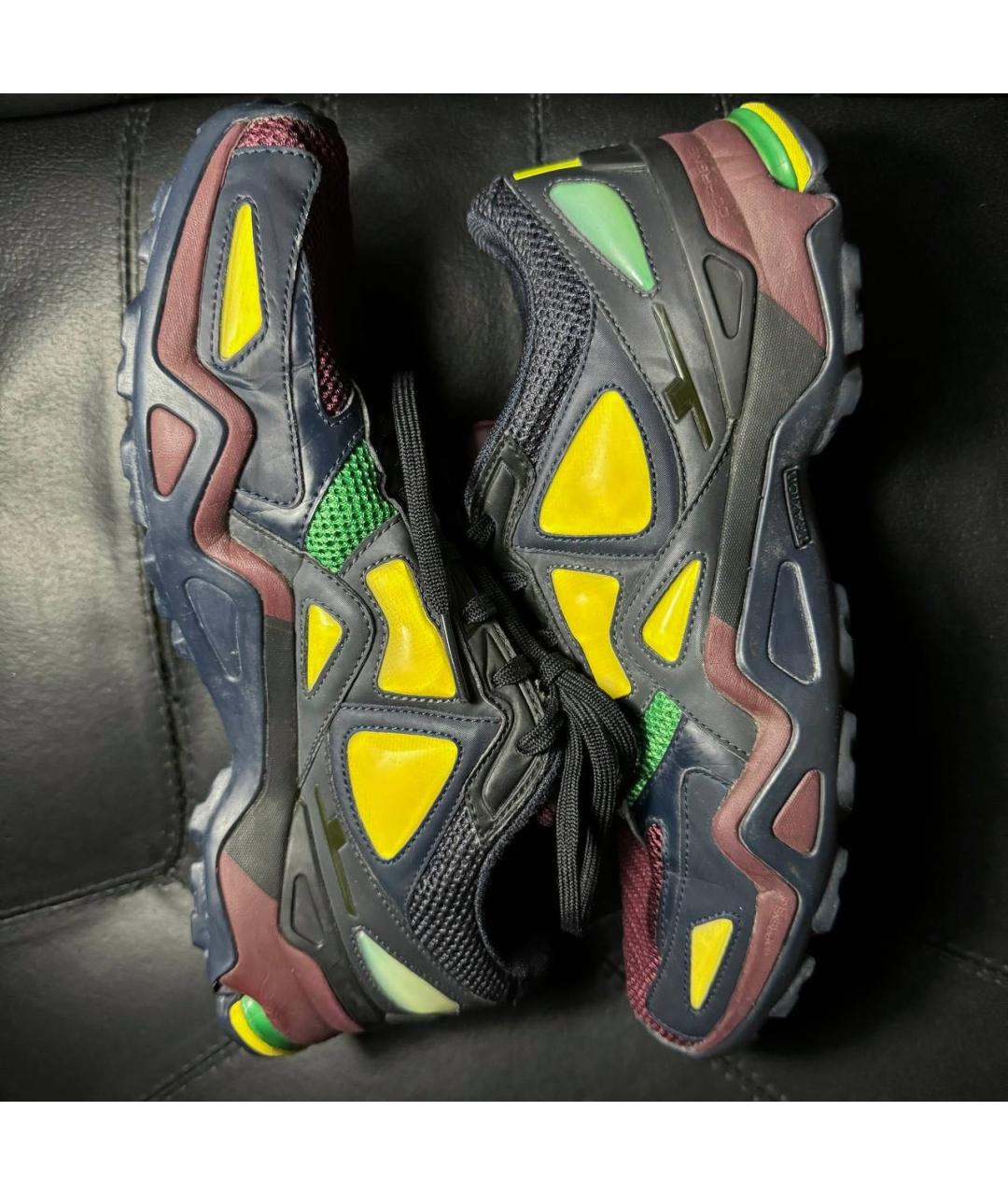 ADIDAS X RAF SIMONS Черные текстильные низкие кроссовки / кеды, фото 5